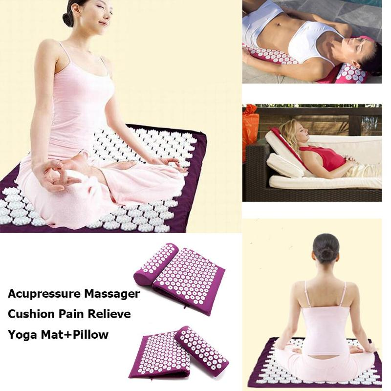 Acupressure Yoga Mat & Massage Cushion Set