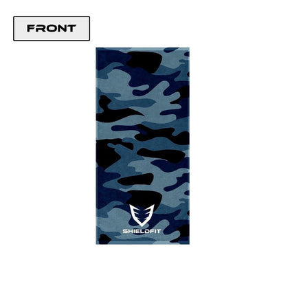 Antibacterial Gym Towel: Blue Camo