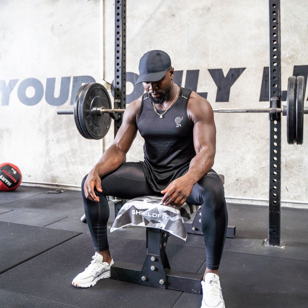 Antibacterial Gym Towel: Grey Camo